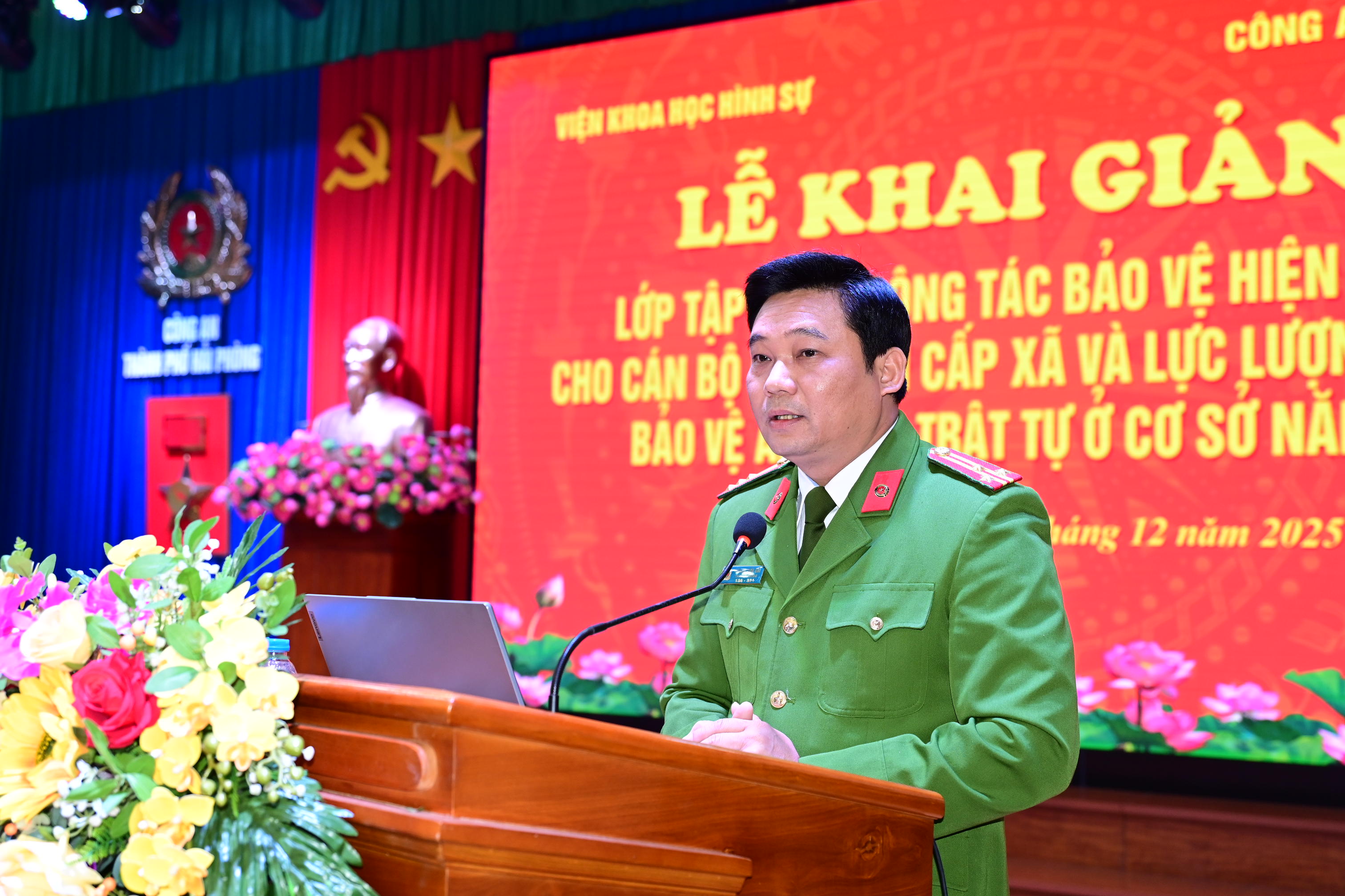 Khai giảng lớp tập huấn về công tác bảo vệ hiện trường